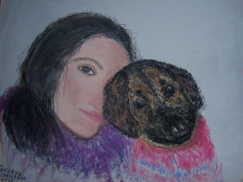 New Puppy by artist Geneva Johnson